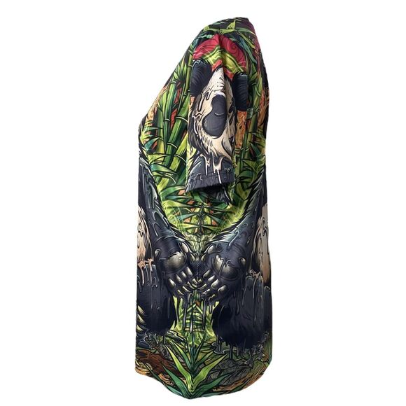 WAZ Shop Boys Shirt Multicolor Full Graphic Print Short Sleeve Size Medium - Picture 6 of 9